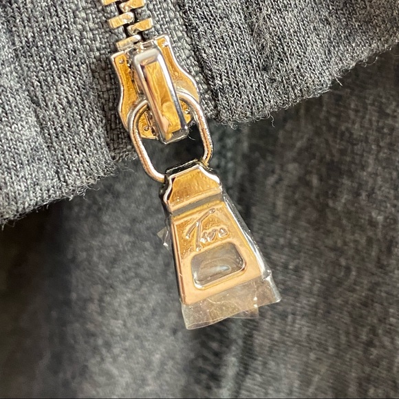 TWO VINCE CAMUTO SEMI-SHEER LONG SLEEVE ZIP TOP M - Picture 8 of 12